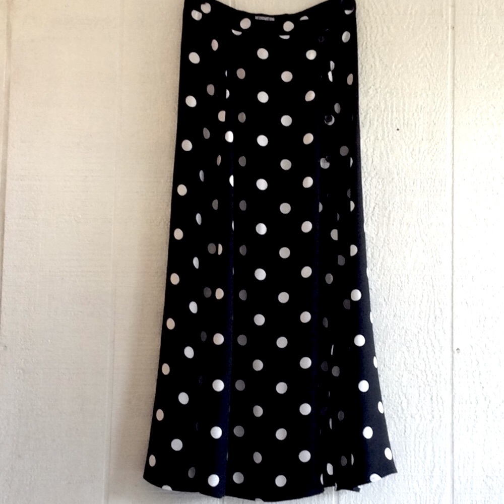 Reformation Veronica polka dot skirt